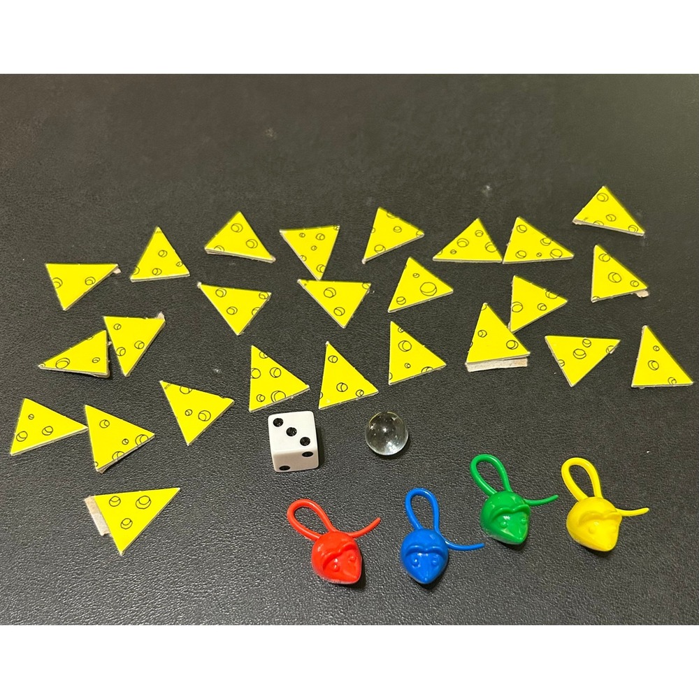 Mouse Trap‎ VTG 1986 MB Board Game Replacement Pieces Mice Cheese Dice Marble